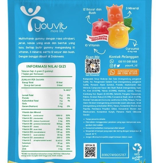 Youvit Gummy Anak 60 Hari GRATIS Stiker