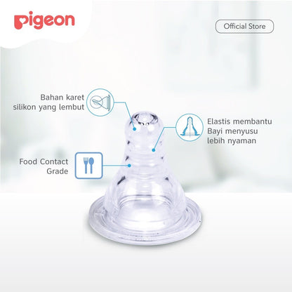 PIGEON Dot Peristaltic S-Type Nipple - 1pcs Box | Nipple Slim Neck