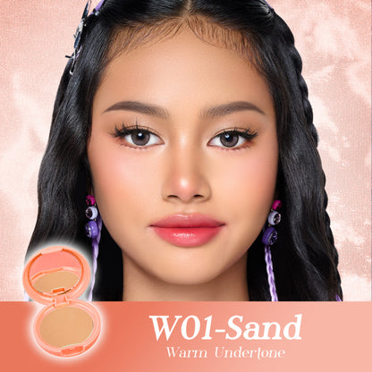 PIGEON TEENS EVERYDAY TWO WAY CAKE + UV FILTER |Bedak Foundation Padat Remaja|Medium To Full Coverage Look