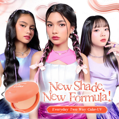 PIGEON TEENS EVERYDAY TWO WAY CAKE + UV FILTER |Bedak Foundation Padat Remaja|Medium To Full Coverage Look