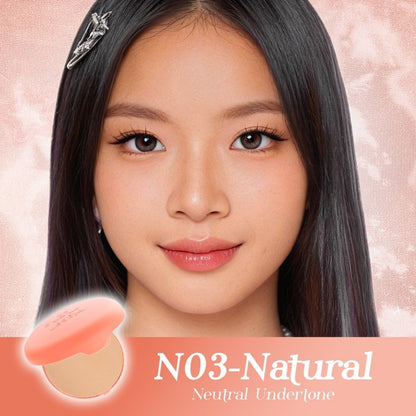 PIGEON TEENS EVERYDAY TWO WAY CAKE + UV FILTER REFILL |Bedak Foundation Padat Remaja|Medium To Full Coverage Look
