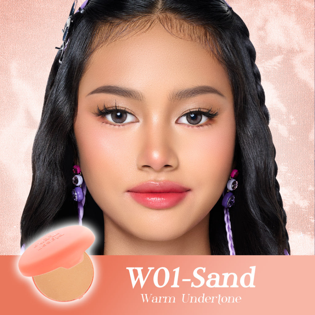 PIGEON TEENS EVERYDAY TWO WAY CAKE + UV FILTER REFILL |Bedak Foundation Padat Remaja|Medium To Full Coverage Look