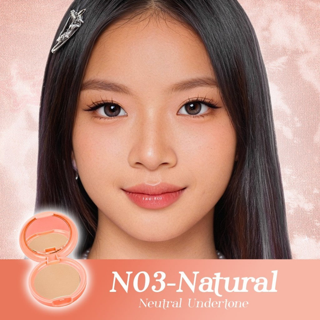 PIGEON TEENS EVERYDAY TWO WAY CAKE + UV FILTER |Bedak Foundation Padat Remaja|Medium To Full Coverage Look
