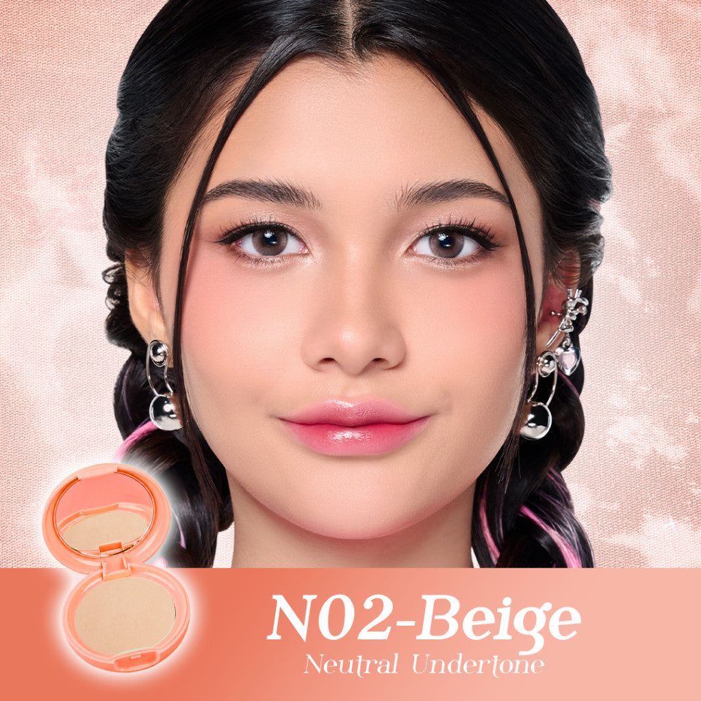 PIGEON TEENS EVERYDAY TWO WAY CAKE + UV FILTER |Bedak Foundation Padat Remaja|Medium To Full Coverage Look