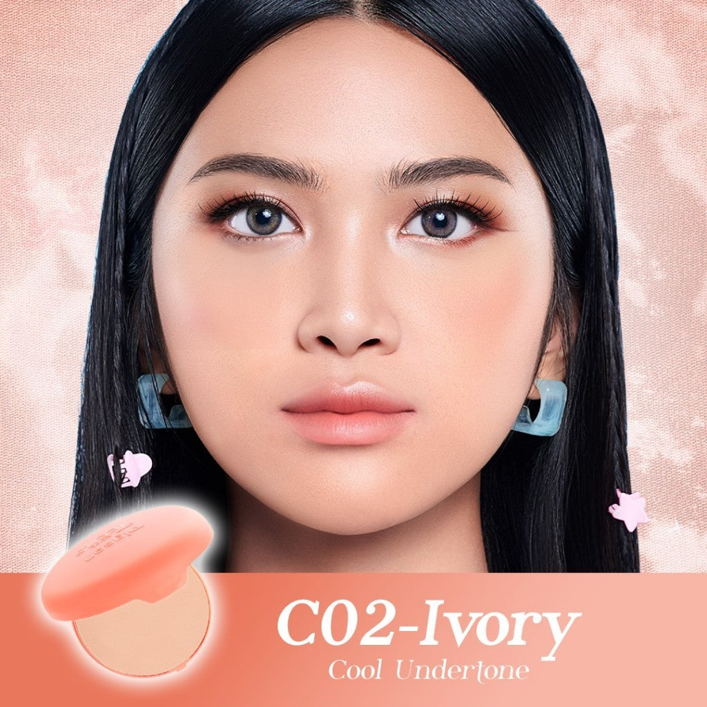 PIGEON TEENS EVERYDAY TWO WAY CAKE + UV FILTER REFILL |Bedak Foundation Padat Remaja|Medium To Full Coverage Look