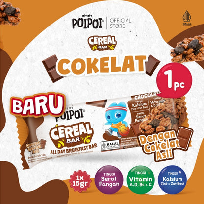 POIPOI Cereal Bar Rasa Cokelat 15g