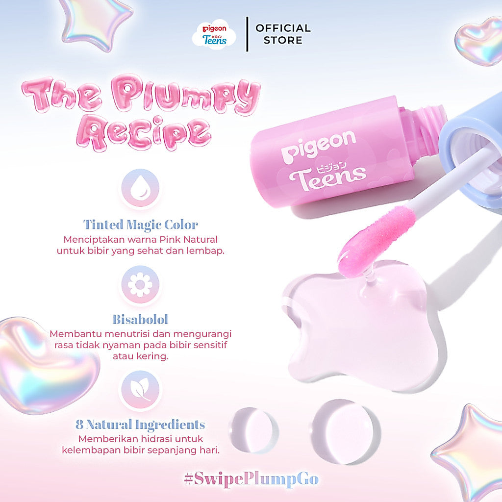 Pigeon Teens Kiss On the Go Lip Serum 2ml |Tinted Magic Color |Natural Looking Tint |Hydrated & Plumpy Lip Solution