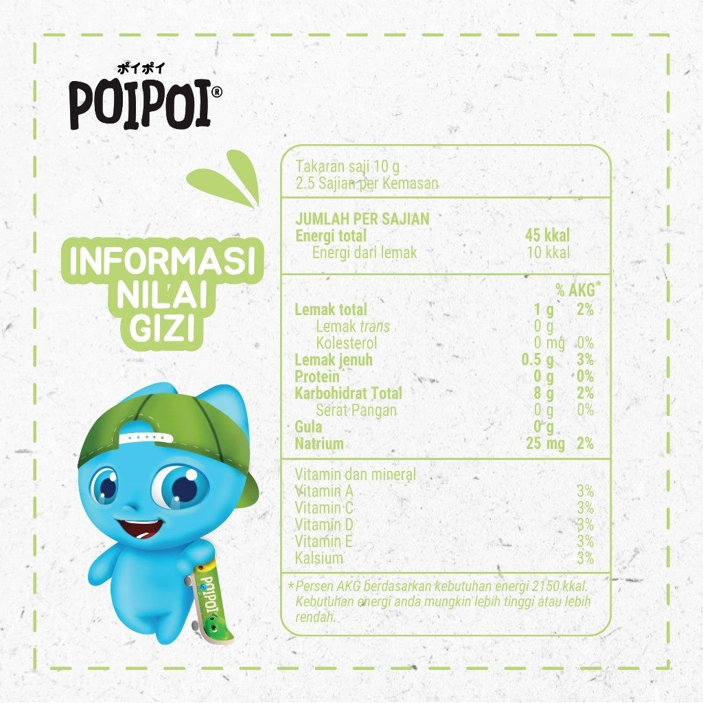 POIPOI Snack - Milky Melon 25Gr 1Pcs