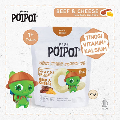 POIPOI Snack - Beef & Cheese 25Gr 1Pcs