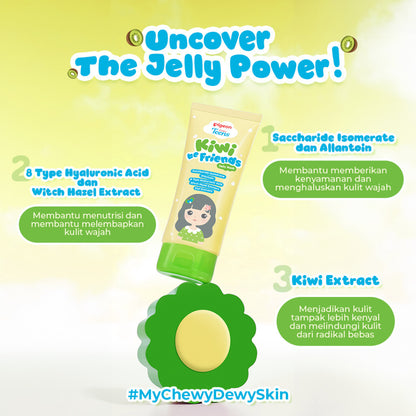 Pigeon Teens Kiwi Be Friends Jelly Mask 60ml|Skincare Remaja|Menenangkan Iritasi|Saccharide Isomerate & Allantoin