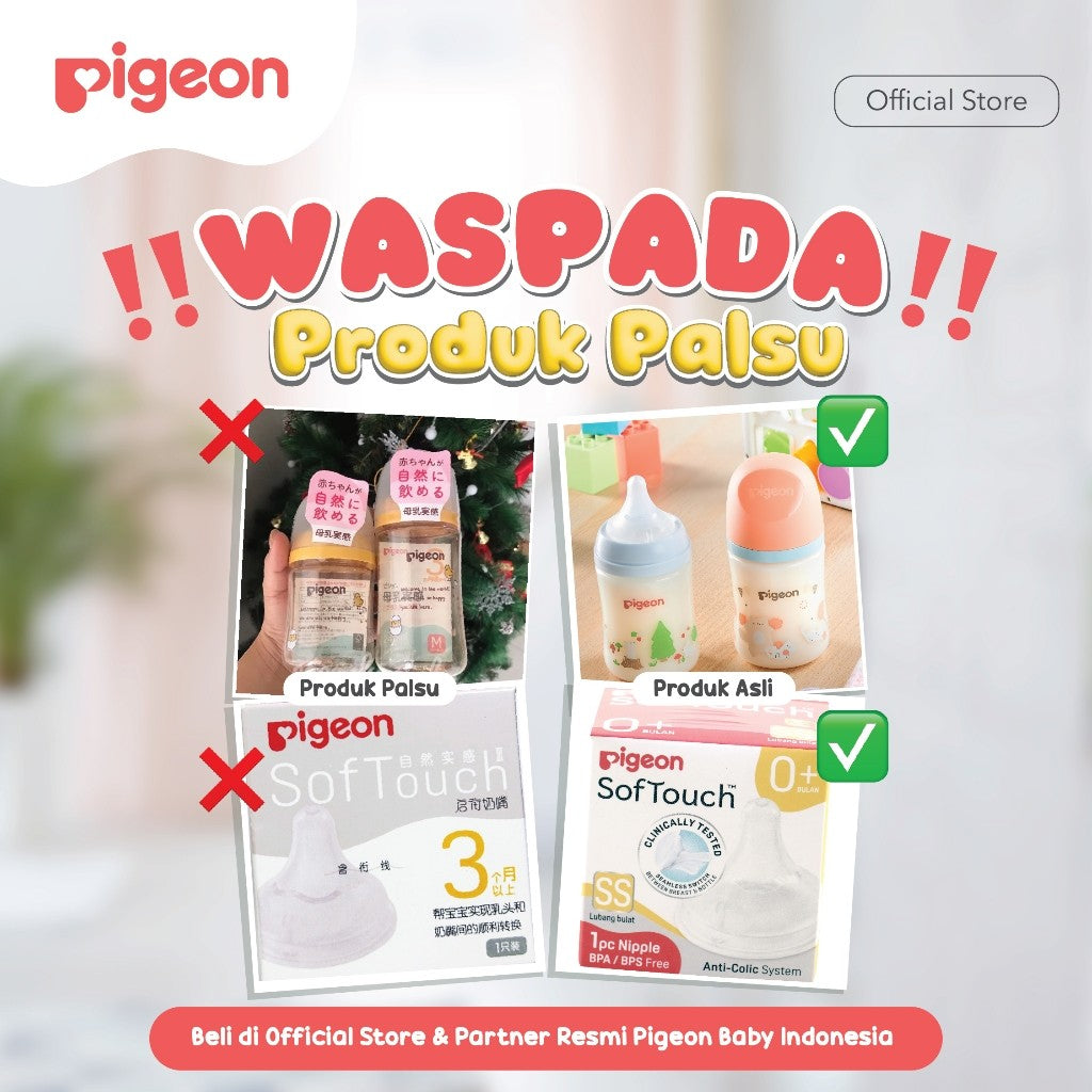 Pigeon Breastmilk Storage Bottle PP RP 50 ml 6pcs & 120 ml 3 pcs | Botol Asi