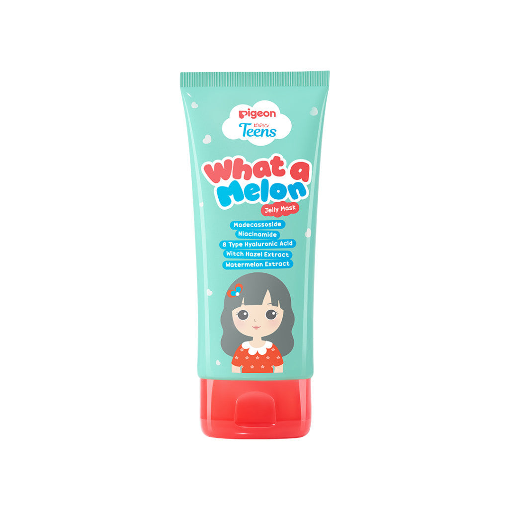 Pigeon Teens What-A-Melon Jelly Mask 60ml|Skincare Remaja|Membantu Mencerahkan | Niacinamide & Madecasosside
