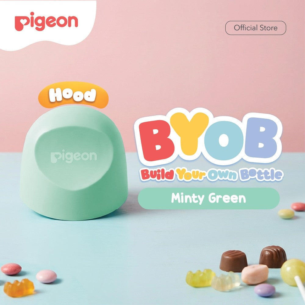 Pigeon BYOB SofTouch Hood - 1pcs Box | Original Asli | Pilih Hood | Pilih Warna | Botol Susu Bayi & Anak | Botol Susu Newborn | Bahan Biomass PP - BPP | Tahan Suhu 120 C | Sparepart Botol