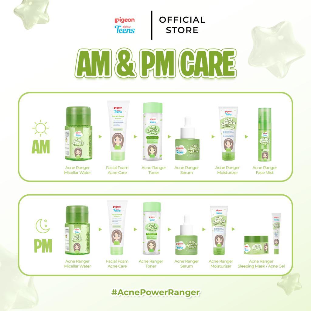 Pigeon Teens Acne Ranger Face Mist | Face Mist Remaja untuk Kulit Berjerawat | Menyegarkan & Mengontrol Minyak Berlebih | Lightweight, Refreshing & Alcohol Free