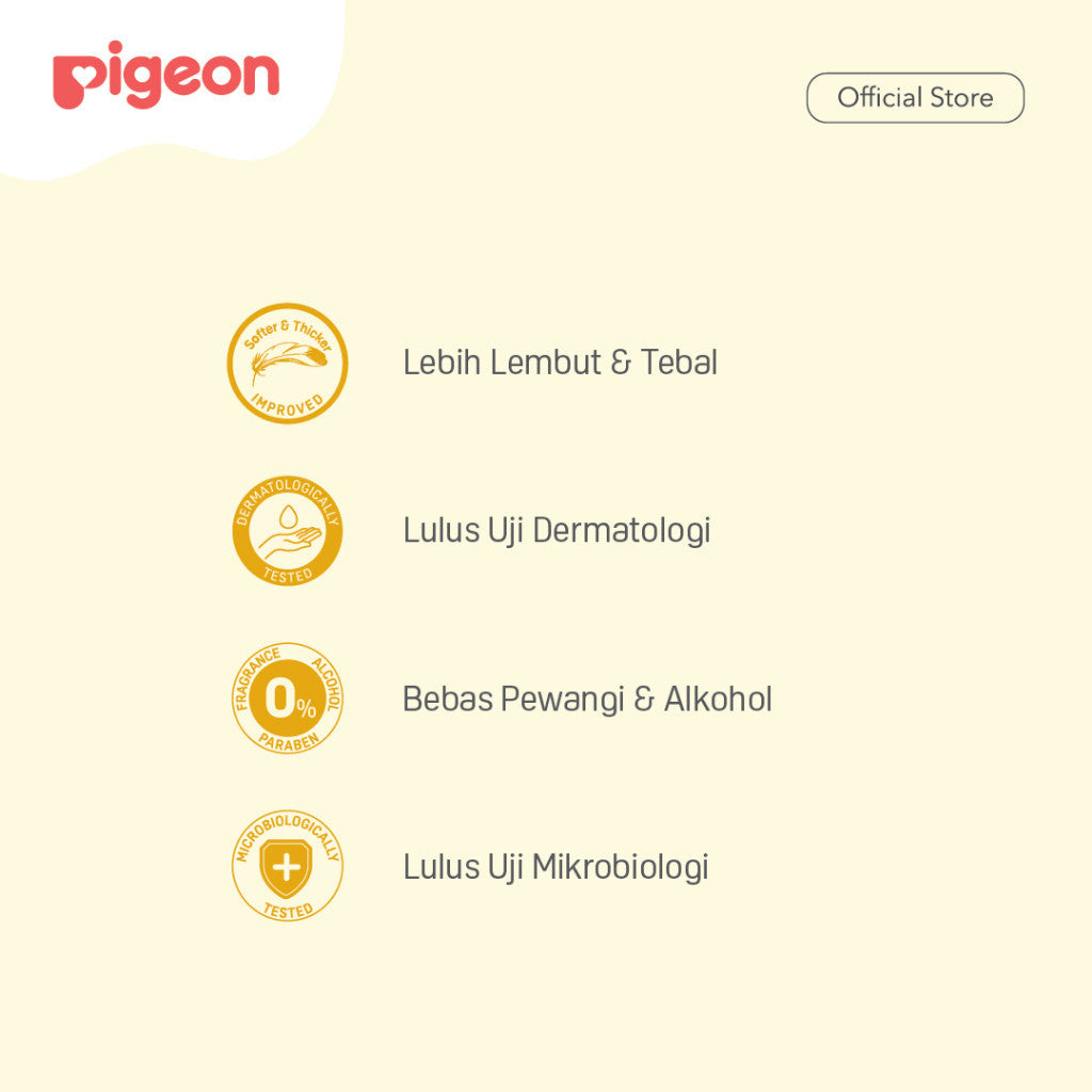 PIGEON Baby Wipes Pure Water - 30 Sheets | Tisu Basah Bayi