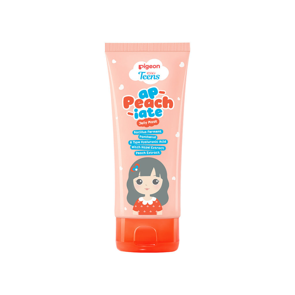 Pigeon Teens A-Peach-iate Jelly Mask 60ml|Skincare Remaja|Menjaga Skin Microbiome|Bacillus Ferment & Panthenol