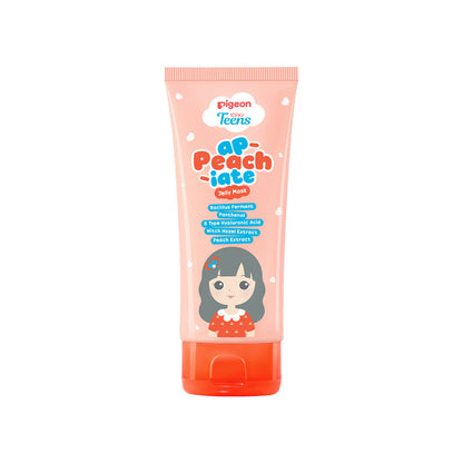 Pigeon Teens A-Peach-iate Jelly Mask 60ml|Skincare Remaja|Menjaga Skin Microbiome|Bacillus Ferment & Panthenol
