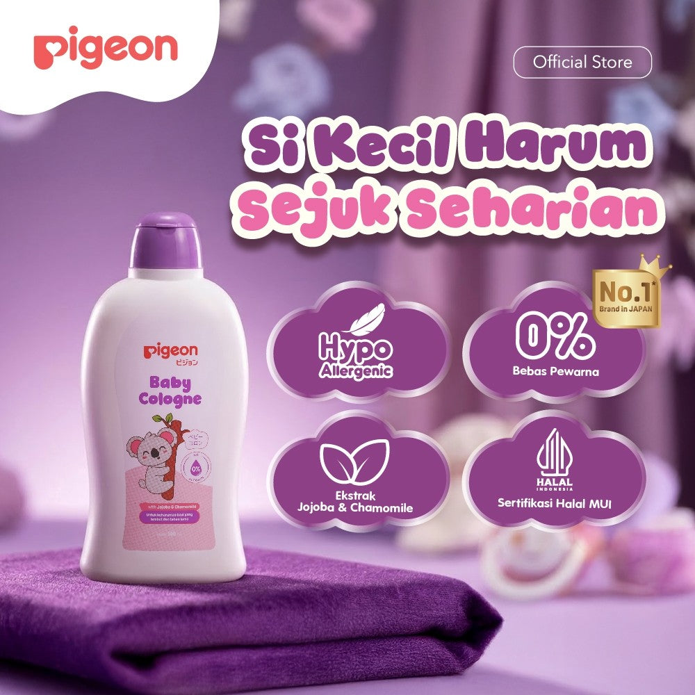 PIGEON BABY COLOGNE 100 ML NEW VARIAN | Parfum Bayi Wangi dan Segar | Minyak Wangi Anak Bayi Bebas Alkohol| Aman Untuk Newborn dan Kulit Sensitif