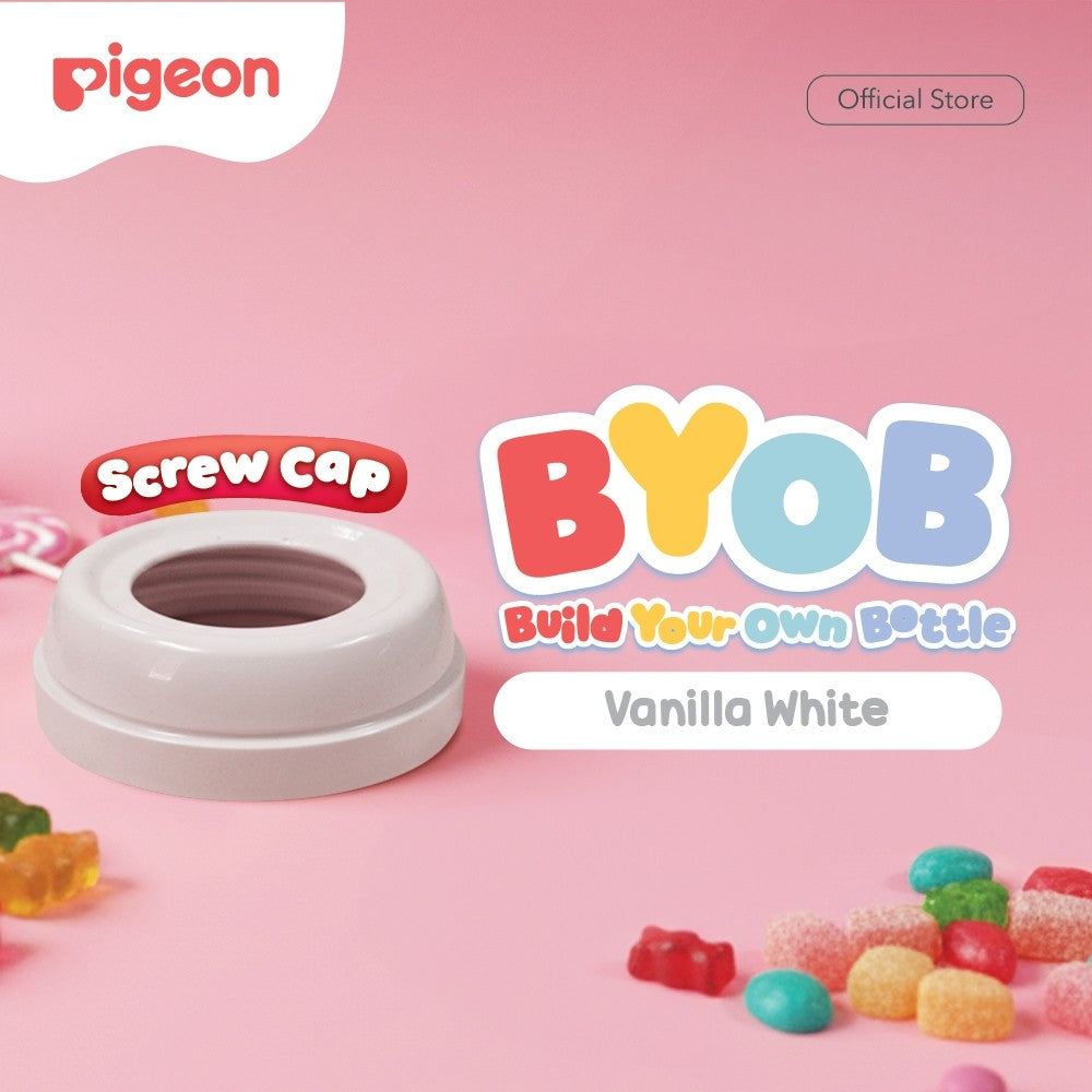 Pigeon BYOB SofTouch Cap - 1pcs Box | Original Asli | Pilih Cap | Pilih Warna | Botol Susu Bayi & Anak | Botol Susu Newborn | Bahan Biomass PP - BPP | Tahan Suhu 120 C | Sparepart Botol
