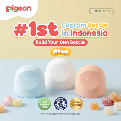Pigeon BYOB SofTouch Hood - 1pcs Box | Original Asli | Pilih Hood | Pilih Warna | Botol Susu Bayi & Anak | Botol Susu Newborn | Bahan Biomass PP - BPP | Tahan Suhu 120 C | Sparepart Botol