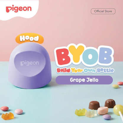 Pigeon BYOB SofTouch Hood - 1pcs Box | Original Asli | Pilih Hood | Pilih Warna | Botol Susu Bayi & Anak | Botol Susu Newborn | Bahan Biomass PP - BPP | Tahan Suhu 120 C | Sparepart Botol