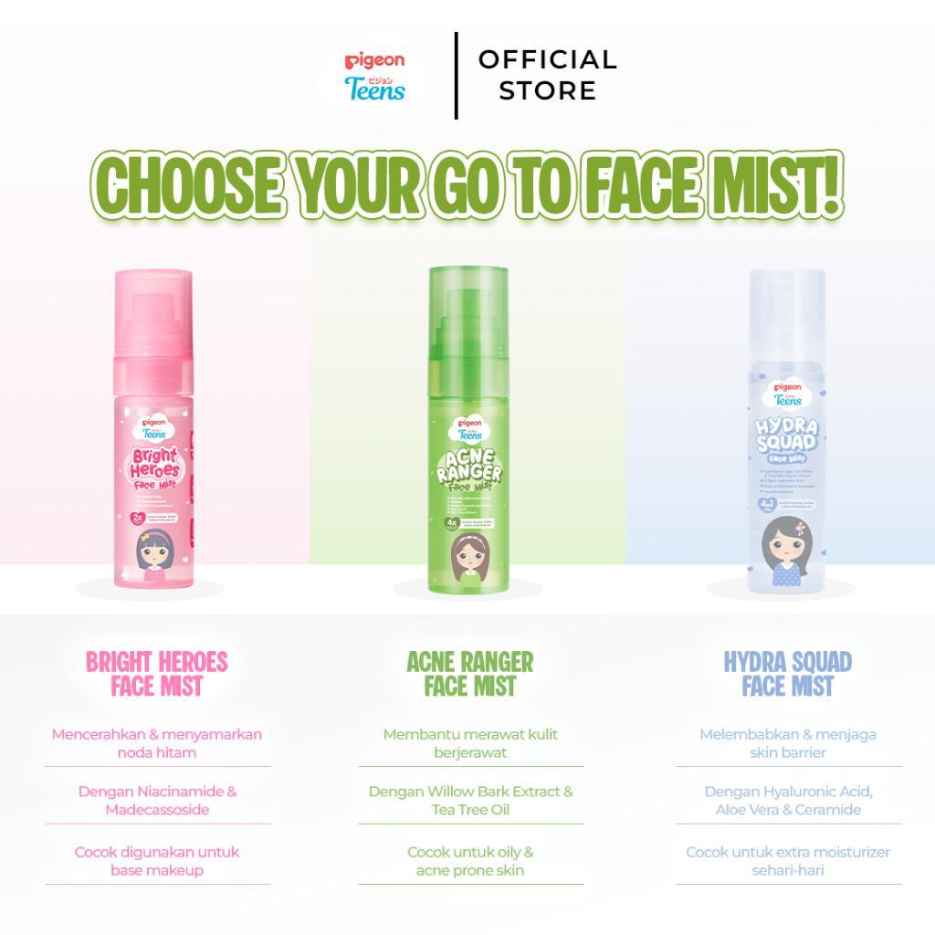 Pigeon Teens Acne Ranger Face Mist | Face Mist Remaja untuk Kulit Berjerawat | Menyegarkan & Mengontrol Minyak Berlebih | Lightweight, Refreshing & Alcohol Free
