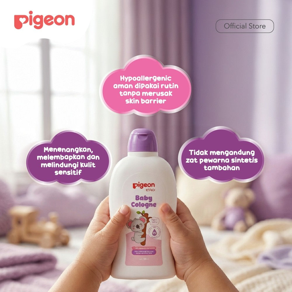 PIGEON BABY COLOGNE 100 ML NEW VARIAN | Parfum Bayi Wangi dan Segar | Minyak Wangi Anak Bayi Bebas Alkohol| Aman Untuk Newborn dan Kulit Sensitif