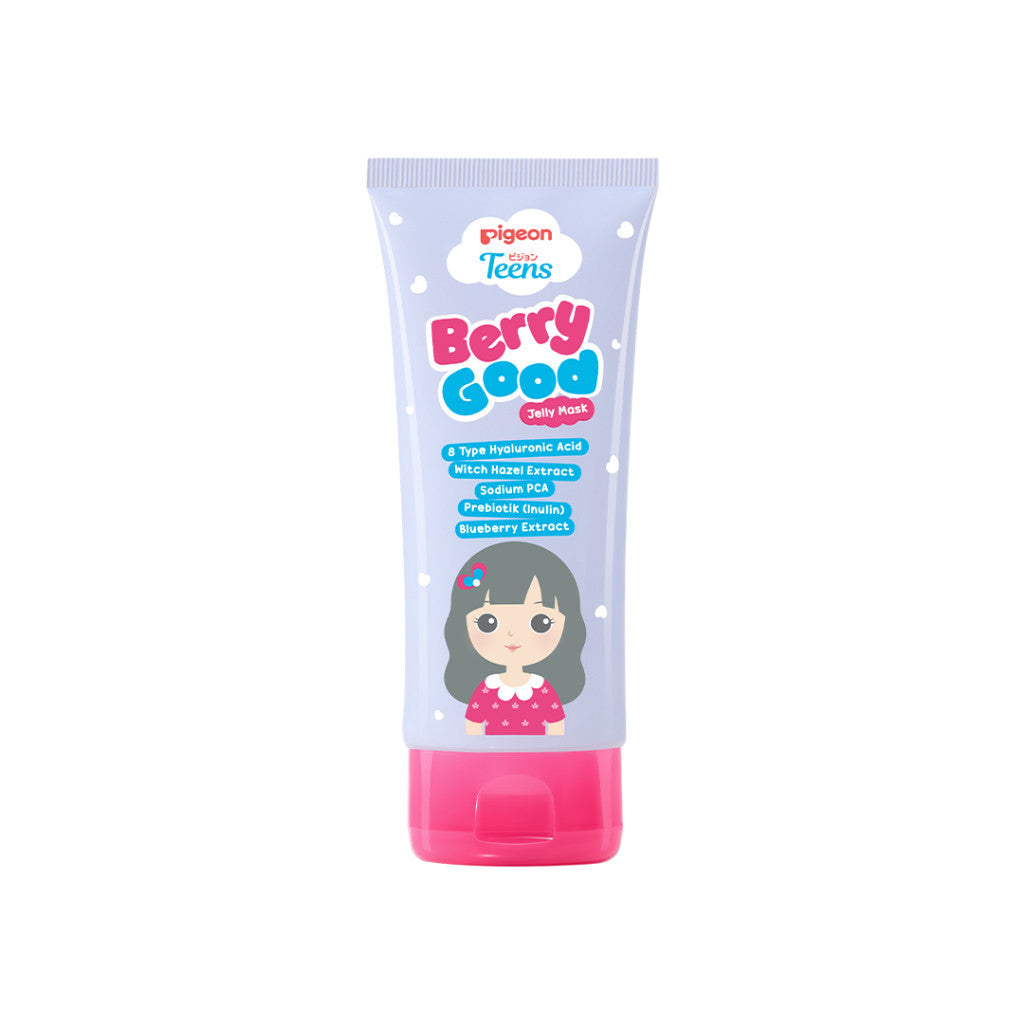 Pigeon Teens Berry Good Jelly Mask 60ml|Skincare Remaja|Melindungi Skin Barrier|Prebiotik & Socium PCA