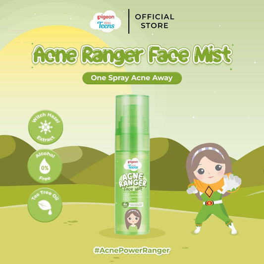 Pigeon Teens Acne Ranger Face Mist | Face Mist Remaja untuk Kulit Berjerawat | Menyegarkan & Mengontrol Minyak Berlebih | Lightweight, Refreshing & Alcohol Free