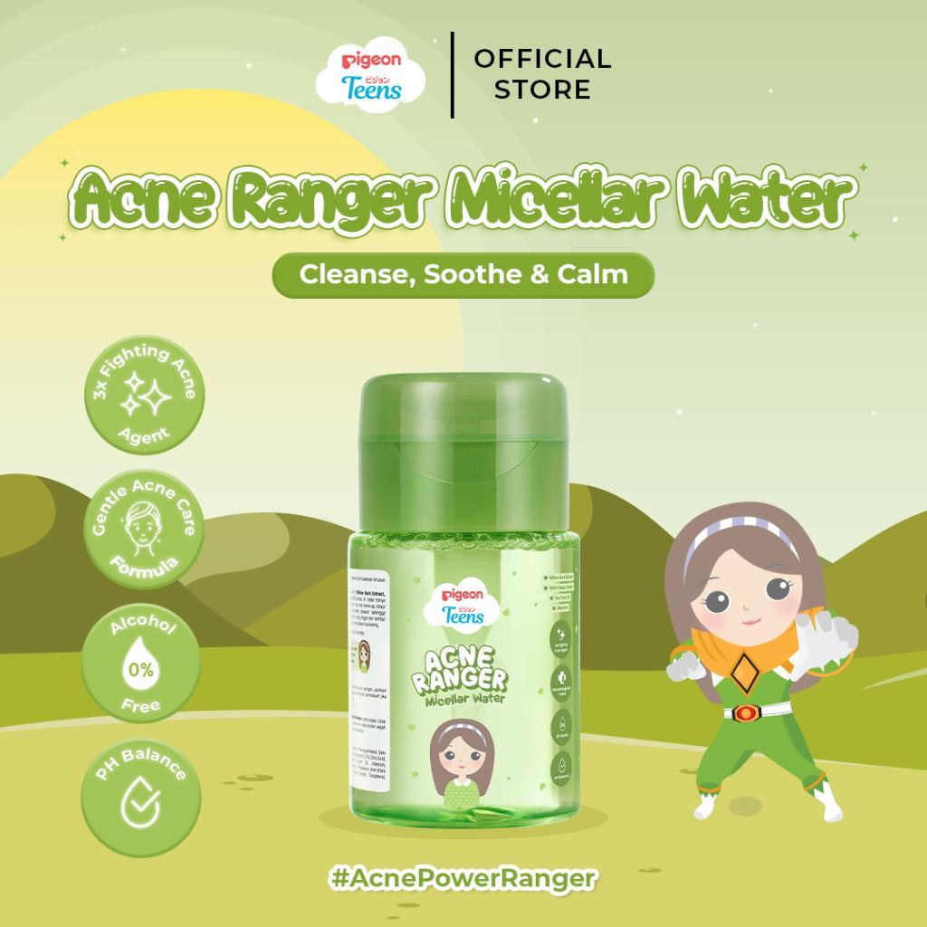 Pigeon Teens Acne Ranger Micellar Water | Micellar Water Remaja untuk Kulit Berjerawat | Membersihkan Makeup & Minyak Berlebih | Refreshing, Lightweight & Alcohol Free