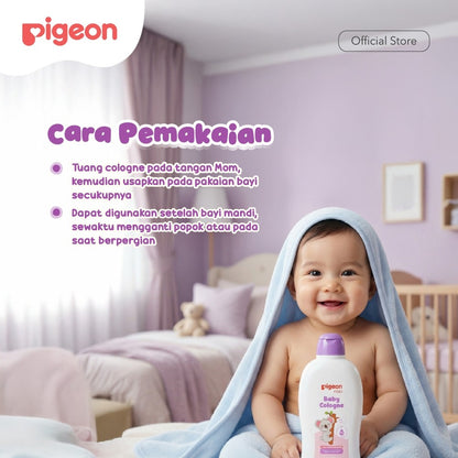 PIGEON BABY COLOGNE 100 ML NEW VARIAN | Parfum Bayi Wangi dan Segar | Minyak Wangi Anak Bayi Bebas Alkohol| Aman Untuk Newborn dan Kulit Sensitif