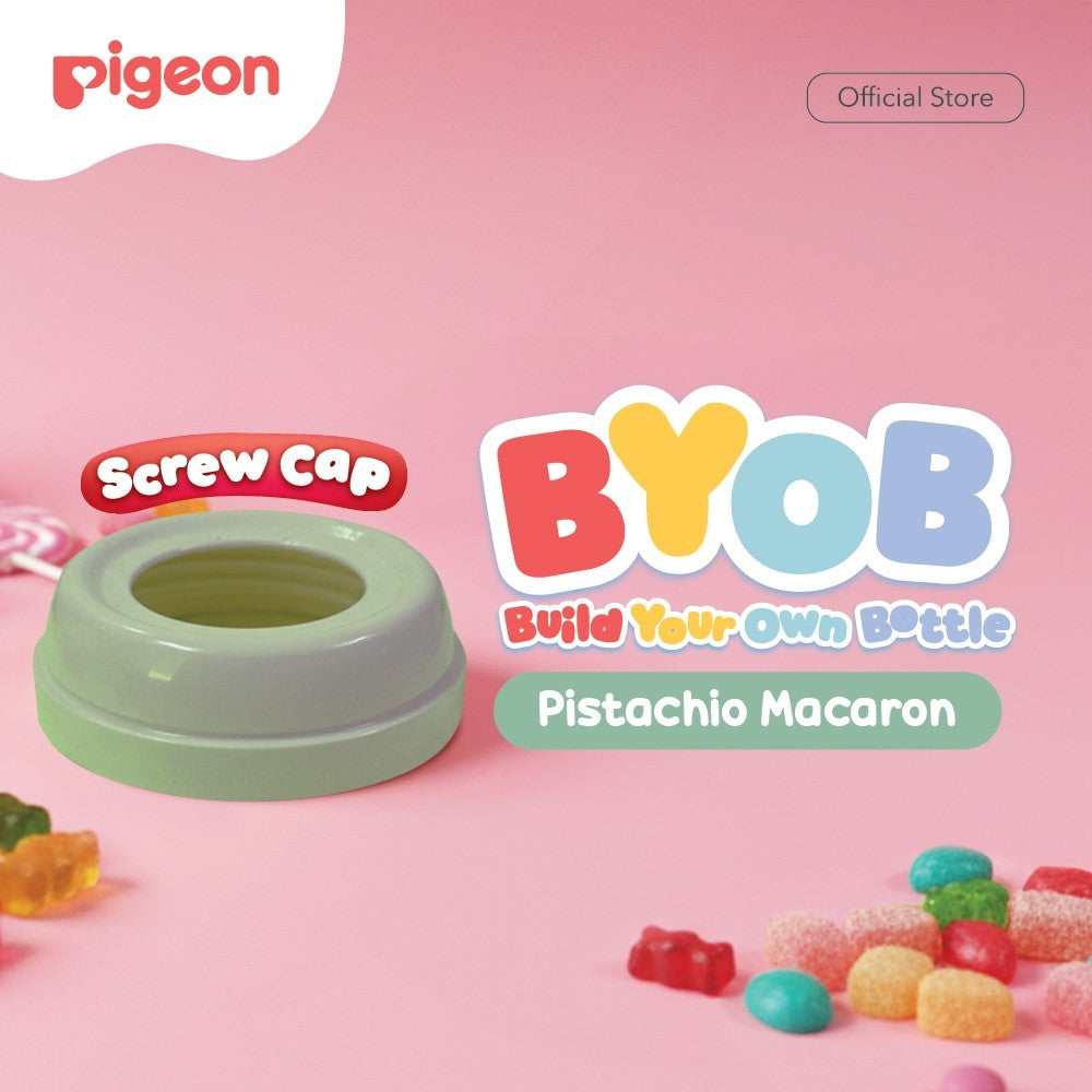 Pigeon BYOB SofTouch Cap - 1pcs Box | Original Asli | Pilih Cap | Pilih Warna | Botol Susu Bayi & Anak | Botol Susu Newborn | Bahan Biomass PP - BPP | Tahan Suhu 120 C | Sparepart Botol