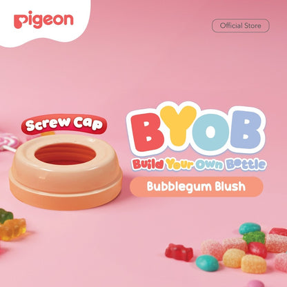 Pigeon BYOB SofTouch Cap - 1pcs Box | Original Asli | Pilih Cap | Pilih Warna | Botol Susu Bayi & Anak | Botol Susu Newborn | Bahan Biomass PP - BPP | Tahan Suhu 120 C | Sparepart Botol