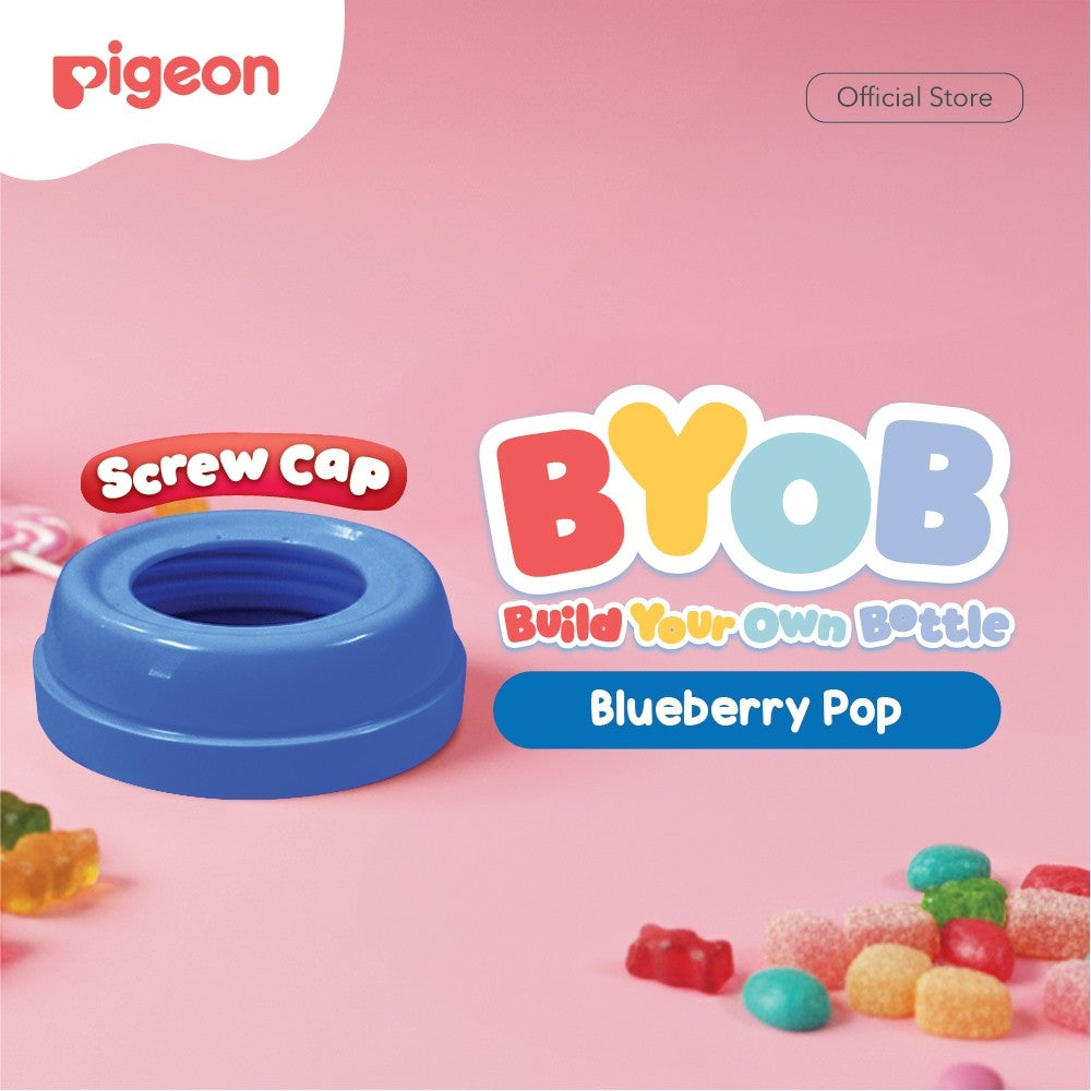 Pigeon BYOB SofTouch Cap - 1pcs Box | Original Asli | Pilih Cap | Pilih Warna | Botol Susu Bayi & Anak | Botol Susu Newborn | Bahan Biomass PP - BPP | Tahan Suhu 120 C | Sparepart Botol