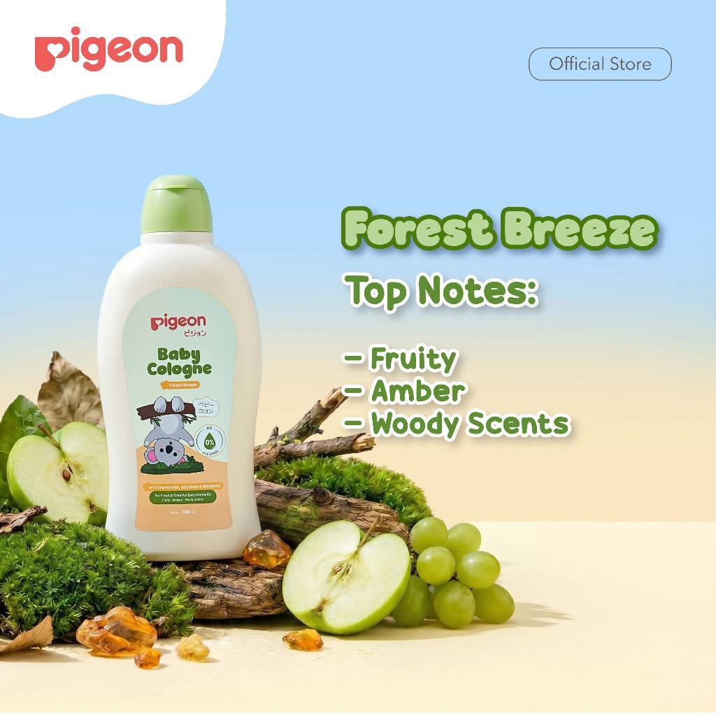 PIGEON BABY COLOGNE 100 ML NEW VARIAN | Parfum Bayi Wangi dan Segar | Minyak Wangi Anak Bayi Bebas Alkohol| Aman Untuk Newborn dan Kulit Sensitif