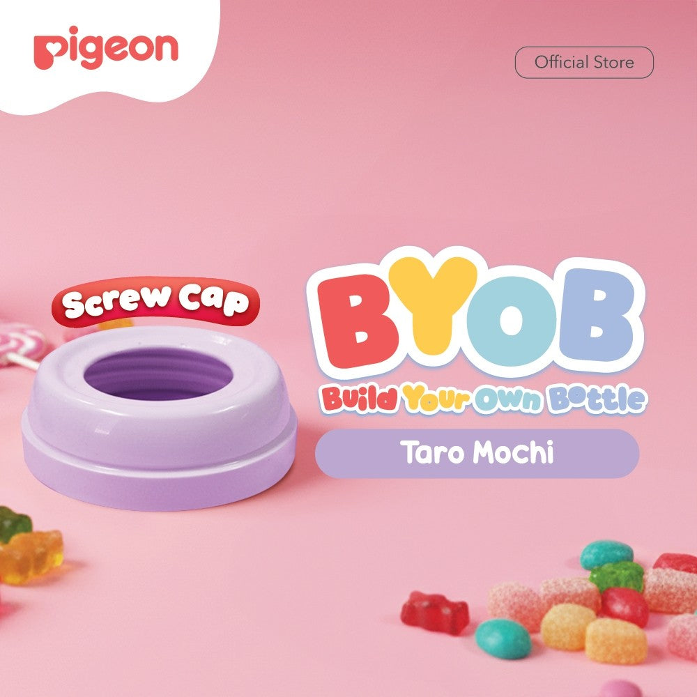 Pigeon BYOB SofTouch Cap - 1pcs Box | Original Asli | Pilih Cap | Pilih Warna | Botol Susu Bayi & Anak | Botol Susu Newborn | Bahan Biomass PP - BPP | Tahan Suhu 120 C | Sparepart Botol