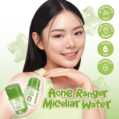 Pigeon Teens Acne Ranger Micellar Water | Micellar Water Remaja untuk Kulit Berjerawat | Membersihkan Makeup & Minyak Berlebih | Refreshing, Lightweight & Alcohol Free