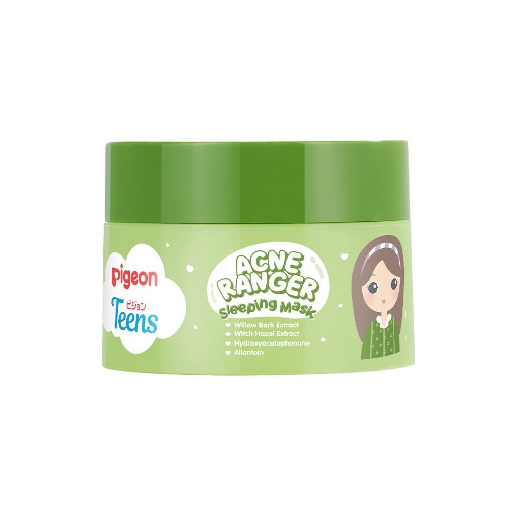 Pigeon Teens Acne Ranger Sleeping Mask | Sleeping Mask Remaja untuk Kulit Berjerawat | Menenangkan & Melembapkan Semalaman | Lightweight & Alcohol Free