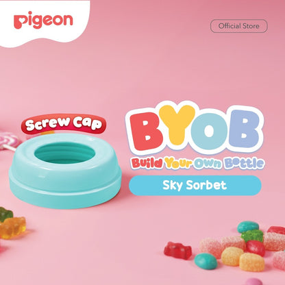 Pigeon BYOB SofTouch Cap - 1pcs Box | Original Asli | Pilih Cap | Pilih Warna | Botol Susu Bayi & Anak | Botol Susu Newborn | Bahan Biomass PP - BPP | Tahan Suhu 120 C | Sparepart Botol