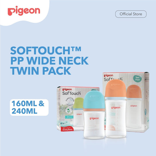 Pigeon Twinpack Botol BPP Wide Neck W/Softouch Nipple