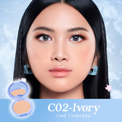 TWINPACK Pigeon Teens Everyday Compact Powder UV |Bedak Padat Remaja|Natural Finish Look |Hypoallergenic