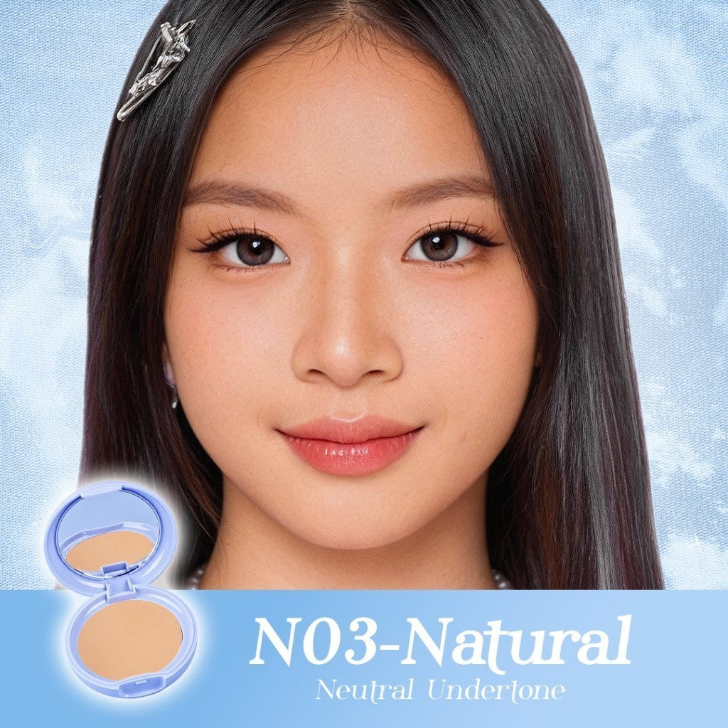TWINPACK Pigeon Teens Everyday Compact Powder UV |Bedak Padat Remaja|Natural Finish Look |Hypoallergenic