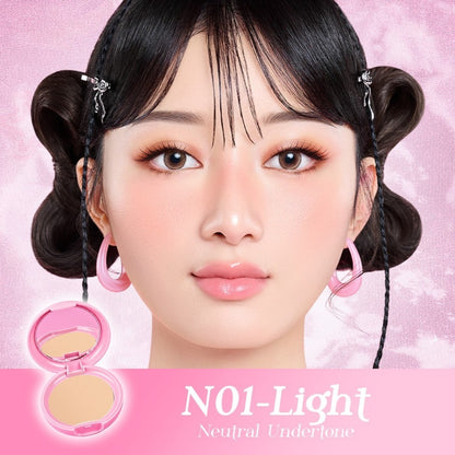 TWINPACK Pigeon Teens Everyday Compact Powder |Bedak Padat Remaja|Natural Finish Look |Hypoallergenic