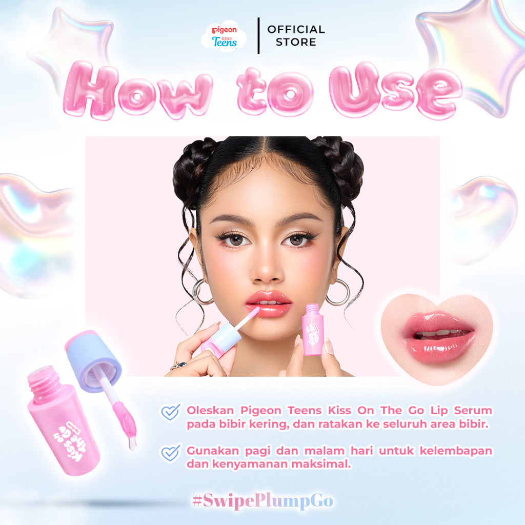 Pigeon Teens Kiss On the Go Lip Serum 2ml |Tinted Magic Color |Natural Looking Tint |Hydrated & Plumpy Lip Solution