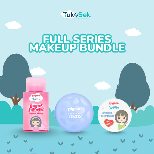 PIGEON TEENS MAKEUP FULL SET | Makeup Kit Remaja| Bedak dan Micellar Water Remaja| Untuk Semua Jenis Kulit