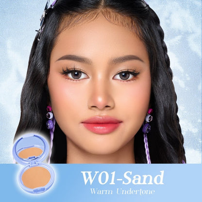 TWINPACK Pigeon Teens Everyday Compact Powder UV |Bedak Padat Remaja|Natural Finish Look |Hypoallergenic