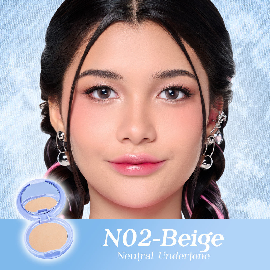 TWINPACK Pigeon Teens Everyday Compact Powder UV |Bedak Padat Remaja|Natural Finish Look |Hypoallergenic